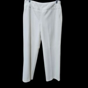 Women's white Scott Taylor 12 petite wide leg‎ pants Super cute